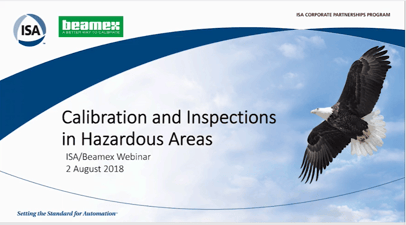 Calibration in Hazardous areas - ISA webinar